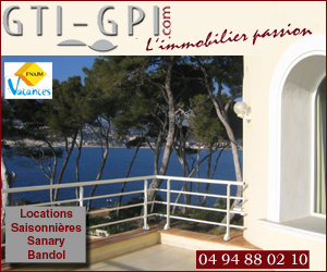 Gti-Gpi votre partenaire pour vos vacances à la mer dans le Var. Gti-Gpi vous propose un grand choix de locations de vacances du studio à la villa en bord de mer à Bandol, Sanary, Six-Fours, Le Brusc, Les Sablettes et Saint Mandrier.